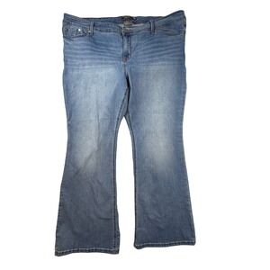 Torrid Luxe Slim Boot Jeans‎ Women 24R Blue Super Stretch Denim